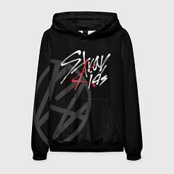 Толстовка-худи мужская Stray Kids, цвет: 3D-черный
