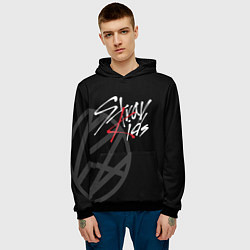 Толстовка-худи мужская Stray Kids, цвет: 3D-черный — фото 2