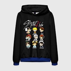 Толстовка-худи мужская Stray Kids, цвет: 3D-синий
