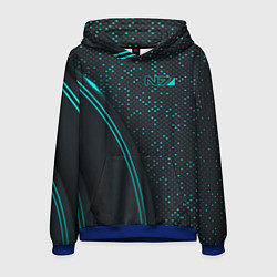 Толстовка-худи мужская Mass Effect N7, цвет: 3D-синий
