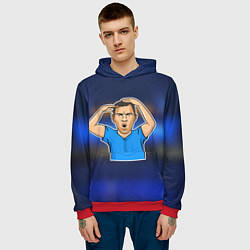 Толстовка-худи мужская Дзюба FCZP Edition, цвет: 3D-красный — фото 2