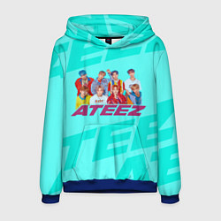 Толстовка-худи мужская Ateez, цвет: 3D-синий