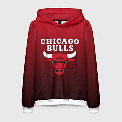 Толстовка-худи мужская CHICAGO BULLS, цвет: 3D-белый