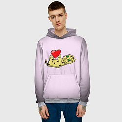 Толстовка-худи мужская MINECRAFT, цвет: 3D-меланж — фото 2