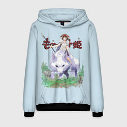 Толстовка-худи мужская Princess Mononoke, цвет: 3D-черный