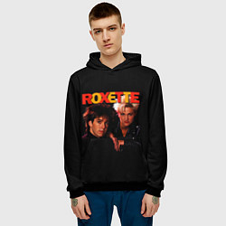 Толстовка-худи мужская Roxette, цвет: 3D-черный — фото 2