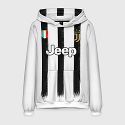 Толстовка-худи мужская Juventus home 20-21, цвет: 3D-белый