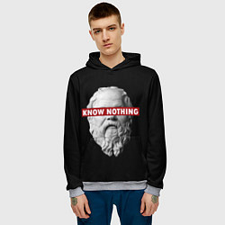 Толстовка-худи мужская Ничего Не Знаю, цвет: 3D-меланж — фото 2