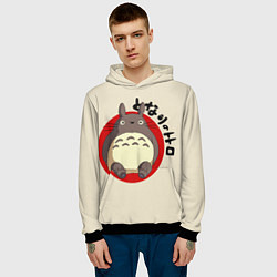 Толстовка-худи мужская Мой сосед Тоторо, цвет: 3D-черный — фото 2