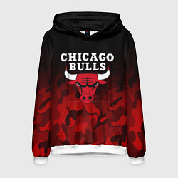 Толстовка-худи мужская CHICAGO BULLS, цвет: 3D-белый