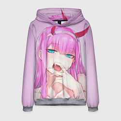 Толстовка-худи мужская Ahegao, цвет: 3D-меланж
