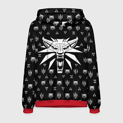 Толстовка-худи мужская ВЕДЬМАК, цвет: 3D-красный