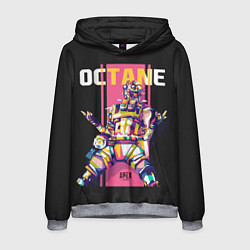 Толстовка-худи мужская Apex Legends Octane, цвет: 3D-меланж