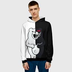 Толстовка-худи мужская MONOKUMA, цвет: 3D-черный — фото 2