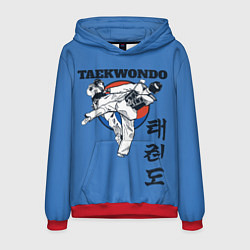Толстовка-худи мужская Taekwondo, цвет: 3D-красный