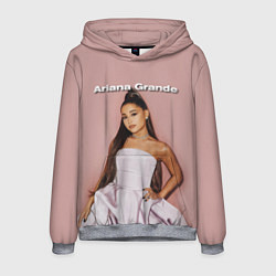 Толстовка-худи мужская Ariana Grande Ариана Гранде, цвет: 3D-меланж