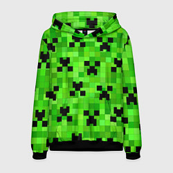 Толстовка-худи мужская MINECRAFT, цвет: 3D-черный