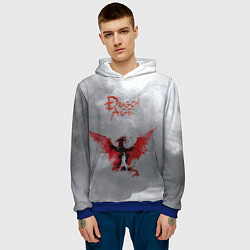 Толстовка-худи мужская Dragon Age, цвет: 3D-синий — фото 2