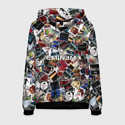 Толстовка-худи мужская Дискография EMINEM, цвет: 3D-черный