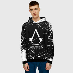 Толстовка-худи мужская ASSASSINS CREED, цвет: 3D-черный — фото 2