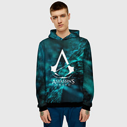 Толстовка-худи мужская ASSASSINS CREED, цвет: 3D-черный — фото 2