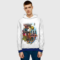 Толстовка-худи мужская PORTAL, цвет: 3D-синий — фото 2