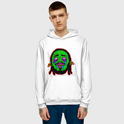Толстовка-худи мужская Post Malone, цвет: 3D-белый — фото 2