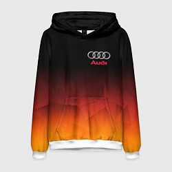 Толстовка-худи мужская AUDI, цвет: 3D-белый