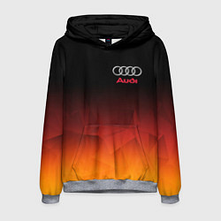Толстовка-худи мужская AUDI, цвет: 3D-меланж