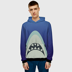 Толстовка-худи мужская IKEA Shark, цвет: 3D-черный — фото 2