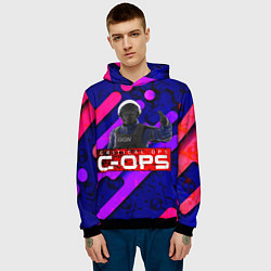 Толстовка-худи мужская C-OPS, цвет: 3D-черный — фото 2