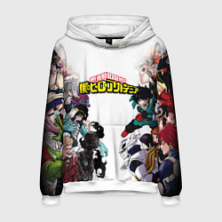Толстовка-худи мужская My Hero Academia противостояние, цвет: 3D-белый