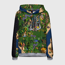 Толстовка-худи мужская Heroes of Might and Magic, цвет: 3D-меланж