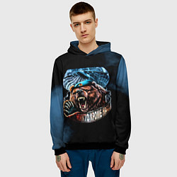Толстовка-худи мужская Никто кроме нас, цвет: 3D-черный — фото 2