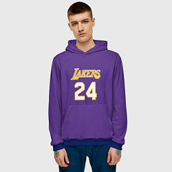 Толстовка-худи мужская Los Angeles Lakers Kobe Brya, цвет: 3D-синий — фото 2