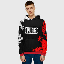 Толстовка-худи мужская PUBG, цвет: 3D-красный — фото 2