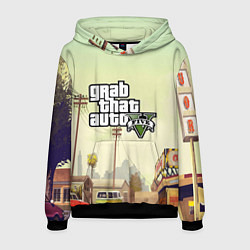 Толстовка-худи мужская GTA 5, цвет: 3D-черный