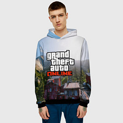 Толстовка-худи мужская GTA Online, цвет: 3D-черный — фото 2