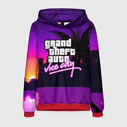 Толстовка-худи мужская GTA:VICE CITY, цвет: 3D-красный
