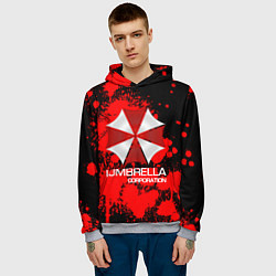 Толстовка-худи мужская UMBRELLA CORP, цвет: 3D-меланж — фото 2