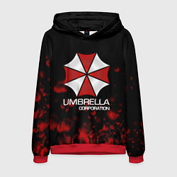 Толстовка-худи мужская UMBRELLA CORP, цвет: 3D-красный