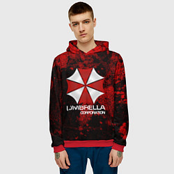 Толстовка-худи мужская UMBRELLA CORP, цвет: 3D-красный — фото 2
