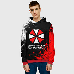 Толстовка-худи мужская UMBRELLA CORPORATION, цвет: 3D-красный — фото 2