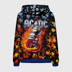 Толстовка-худи мужская ACDC, цвет: 3D-синий
