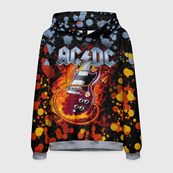 Толстовка-худи мужская ACDC, цвет: 3D-меланж