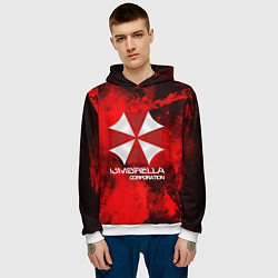 Толстовка-худи мужская UMBRELLA CORP, цвет: 3D-белый — фото 2