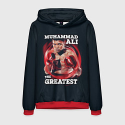 Толстовка-худи мужская Muhammad Ali, цвет: 3D-красный