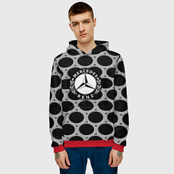 Толстовка-худи мужская MERCEDES-BENZ, цвет: 3D-красный — фото 2