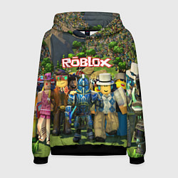 Толстовка-худи мужская ROBLOX, цвет: 3D-черный