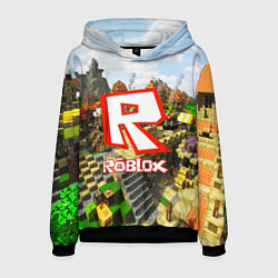 Толстовка-худи мужская ROBLOX, цвет: 3D-черный